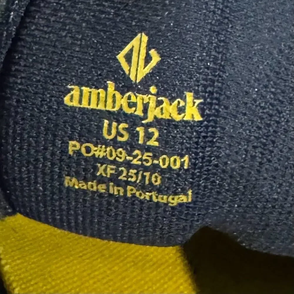 Amberjack Men's 12 Atlas Sneakers Cobalt Nubuck Gum Sole Portugal MSRP $179